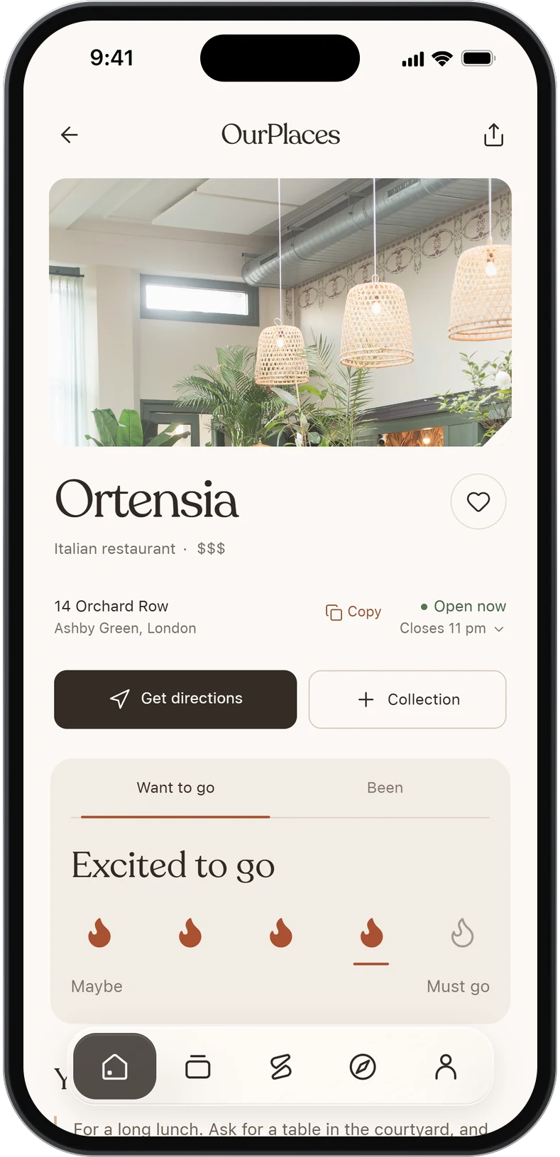 Ortensia’s page in OurPlaces: an Italian restaurant in Ashby Green, open now, with Get directions and Collection
